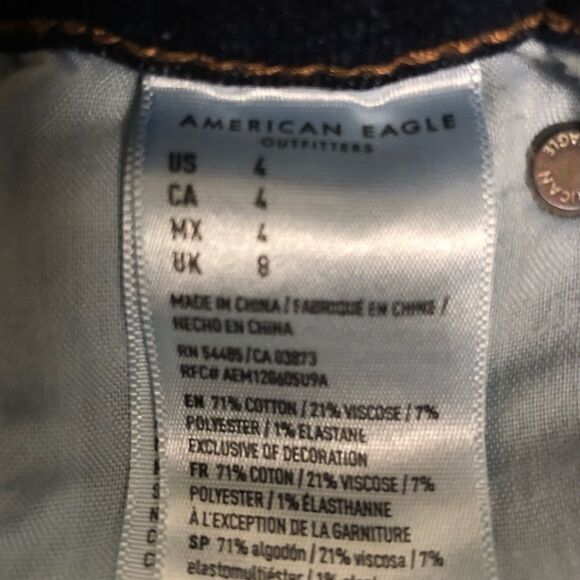 American Eagle Junior Jeans Size 4 - Picture 6 of 6